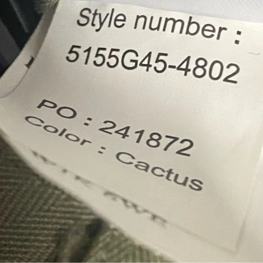 Paige Womens Rachel Pant Cactus New with tags Size 10. Detachable Wastebelt - Picture 8 of 8